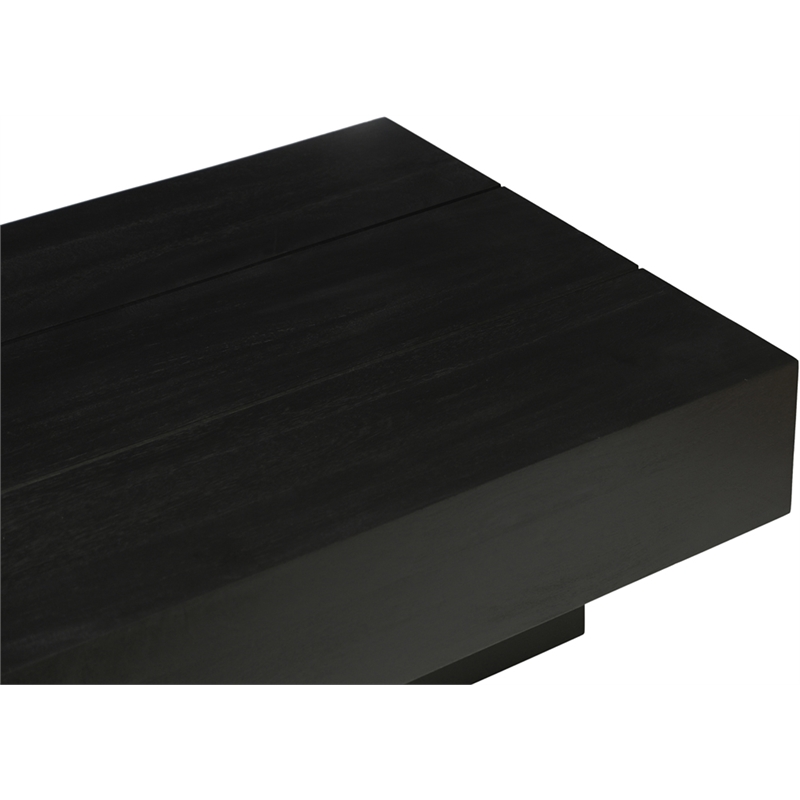 Meridian Furniture Plank Black Mango Wood Coffee Table