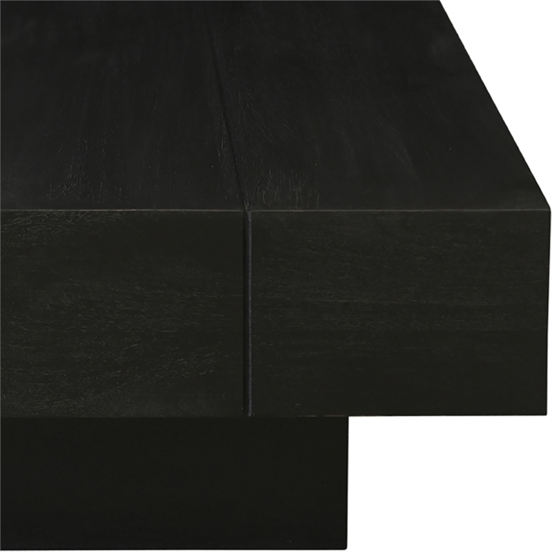 Meridian Furniture Plank Black Mango Wood Coffee Table
