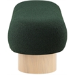 Meridian Furniture Robertson Green Boucle Fabric Upholstered Bench