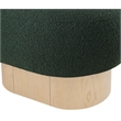 Meridian Furniture Robertson Green Boucle Fabric Upholstered Bench