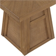 Meridian Furniture Fenwick Brown Cane Solid Wood with Oak Veneer Dining Table