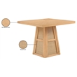 Meridian Furniture Fenwick Natural Cane Solid Wood with Oak Veneer Dining Table