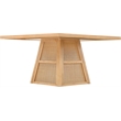 Meridian Furniture Fenwick Natural Cane Solid Wood with Oak Veneer Dining Table
