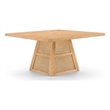 Meridian Furniture Fenwick Natural Cane Solid Wood with Oak Veneer Dining Table