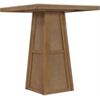 Meridian Furniture Fenwick Brown Cane Solid Wood with Oak Veneer Bar Table