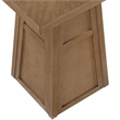 Meridian Furniture Fenwick Brown Cane Solid Wood with Oak Veneer Bar Table