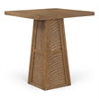 Meridian Furniture Fenwick Brown Cane Solid Wood with Oak Veneer Bar Table