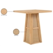 Meridian Furniture Fenwick Natural Cane Solid Wood with Oak Veneer Bar Table
