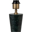 Meridian Furniture Lucente Black Genuine Marble Base And Cotton Shade Table Lamp