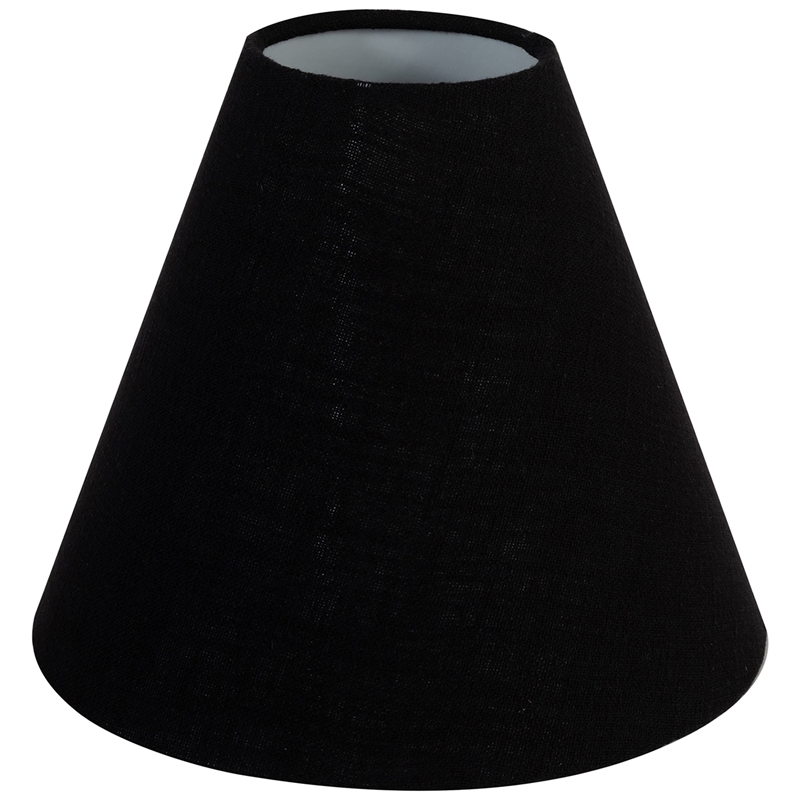 Meridian Furniture Lucente Black Genuine Marble Base And Cotton Shade Table Lamp