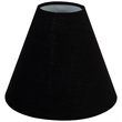 Meridian Furniture Lucente Black Genuine Marble Base And Cotton Shade Table Lamp