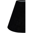 Meridian Furniture Lucente Black Genuine Marble Base And Cotton Shade Table Lamp
