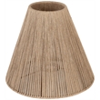 Meridian Furniture Lucente Travertine Base And Jute Shade Table Lamp