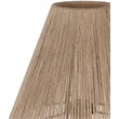 Meridian Furniture Lucente Travertine Base And Jute Shade Table Lamp
