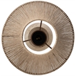 Meridian Furniture Lucente Travertine Base And Jute Shade Table Lamp