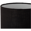 Meridian Furniture Vellum Black Genuine Marble Base And Cotton Shade Table Lamp