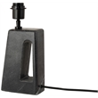 Meridian Furniture Vellum Black Genuine Marble Base And Cotton Shade Table Lamp