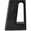 Meridian Furniture Vellum Black Genuine Marble Base And Cotton Shade Table Lamp