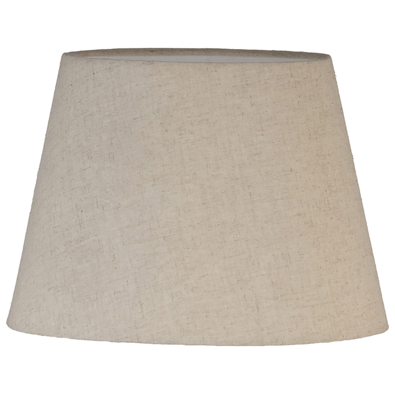Meridian Furniture Solis Travertine/Walnut Wood Base With Linen Shade Table Lamp
