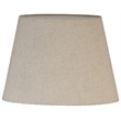 Meridian Furniture Solis Travertine/Walnut Wood Base With Linen Shade Table Lamp