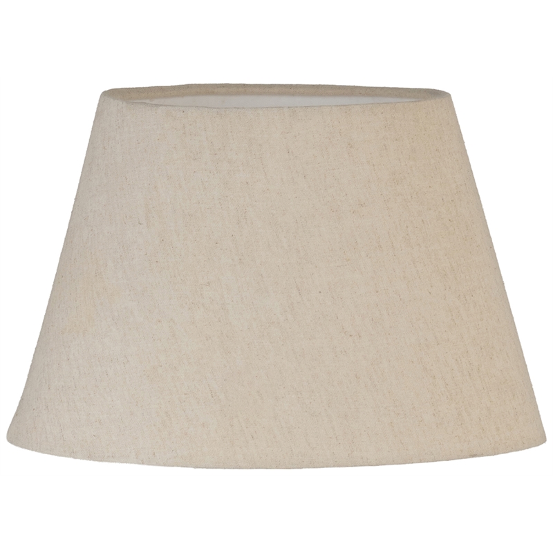 Meridian Furniture Solis Travertine/Walnut Wood Base With Linen Shade Table Lamp