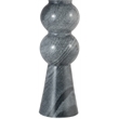 Meridian Furniture Pietra Black Genuine Marble Base And Cotton Shade Table Lamp