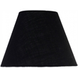 Meridian Furniture Pietra Black Genuine Marble Base And Cotton Shade Table Lamp