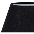 Meridian Furniture Pietra Black Genuine Marble Base And Cotton Shade Table Lamp