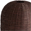 Meridian Furniture Nomad Brown Rattan Table Lamp