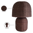 Meridian Furniture Nomad Brown Rattan Table Lamp