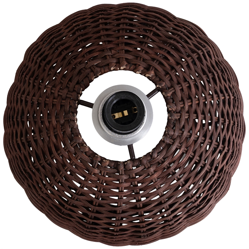 Meridian Furniture Nomad Brown Rattan Table Lamp
