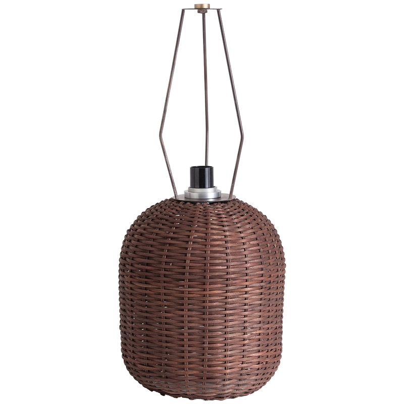 Meridian Furniture Nomad Brown Rattan Table Lamp