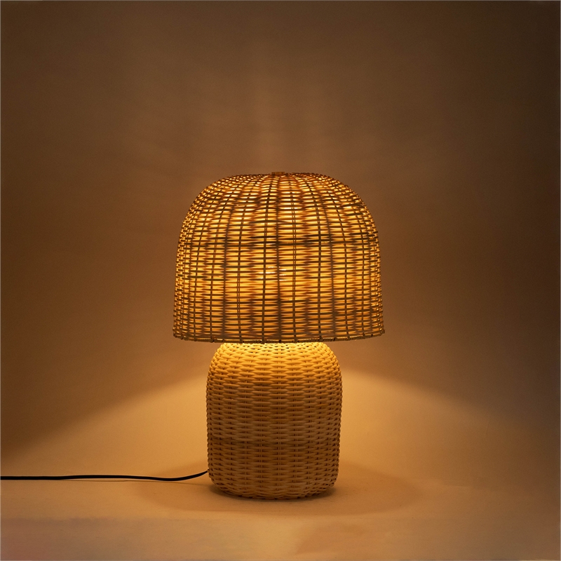 Meridian Furniture Nomad Natural Rattan Table Lamp