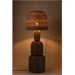 Meridian Furniture Harvest Brown Rattan Floor Lamp