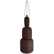 Meridian Furniture Harvest Brown Rattan Floor Lamp
