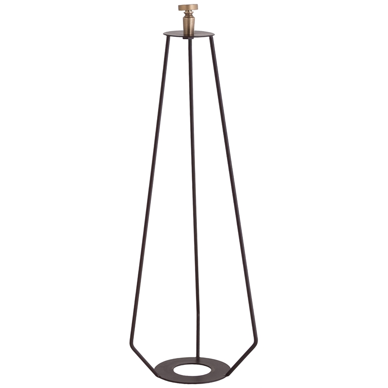 Meridian Furniture Harvest Brown Rattan Floor Lamp