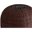Meridian Furniture Harvest Brown Rattan Floor Lamp