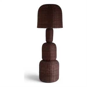 Meridian Furniture Harvest Brown Rattan Floor Lamp