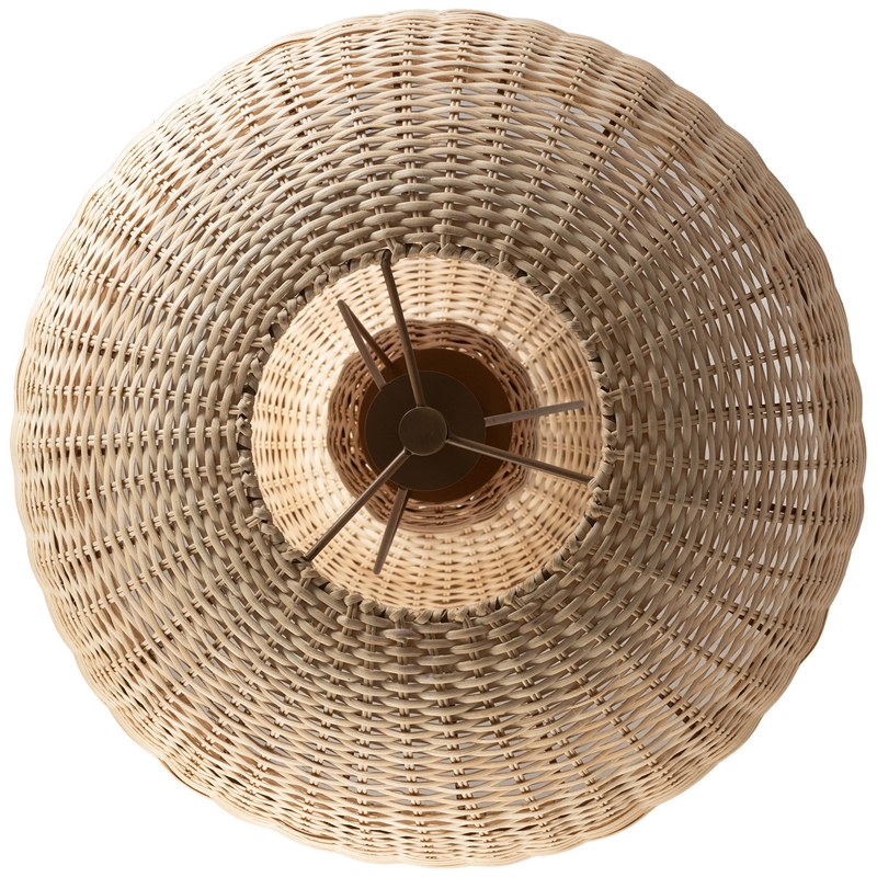 Meridian Furniture Harvest Natural Rattan Floor Lamp