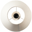 Meridian Furniture Pietra Travertine Base And Linen Shade Table Lamp