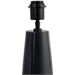 Meridian Furniture Dolomia Black Genuine Marble Base And Cotton Shade Table Lamp