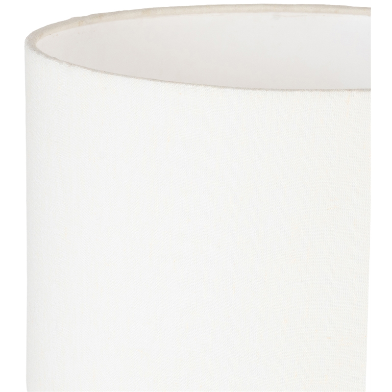 Meridian Furniture Dolomia Black Genuine Marble Base And Cotton Shade Table Lamp
