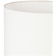 Meridian Furniture Dolomia Black Genuine Marble Base And Cotton Shade Table Lamp