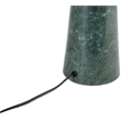 Meridian Furniture Dolomia Green Genuine Marble Base And Cotton Shade Table Lamp