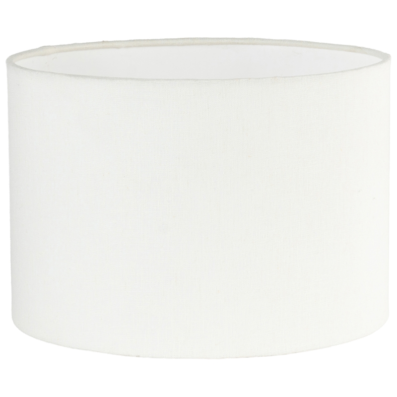 Meridian Furniture Dolomia White Genuine Marble Base And Cotton Shade Table Lamp