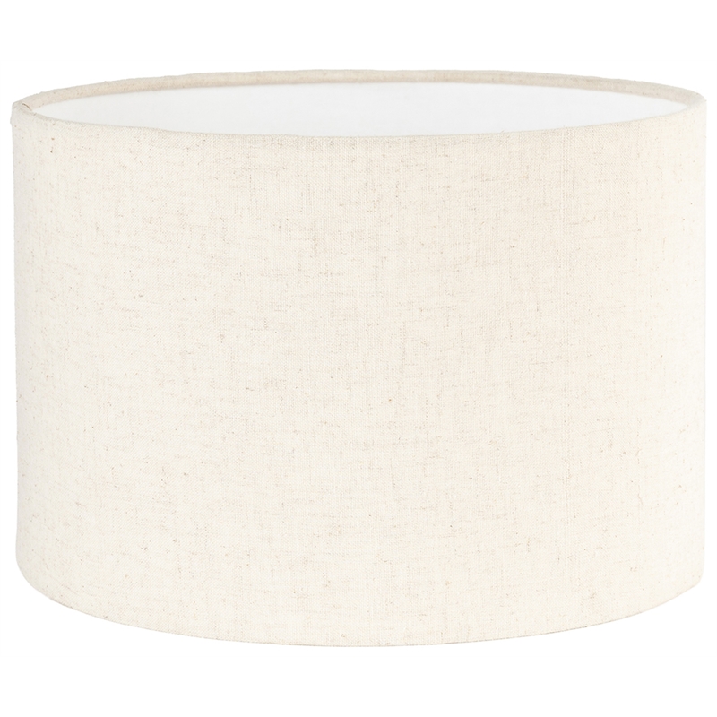 Meridian Furniture Dolomia Travertine Base And Linen Shade Table Lamp
