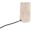 Meridian Furniture Arcadia Travertine Base And Iron Shade Table Lamp