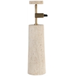 Meridian Furniture Arcadia Travertine Base And Iron Shade Table Lamp