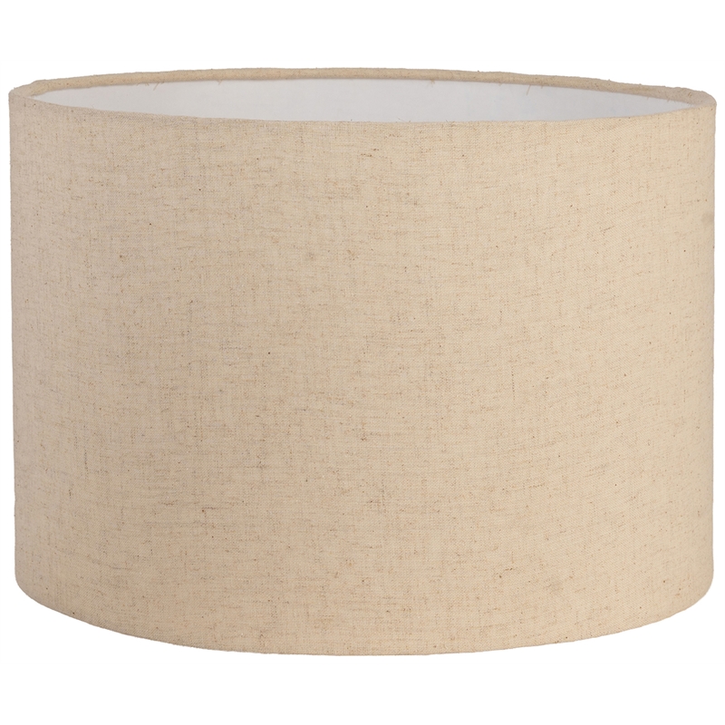 Meridian Furniture Palea Travertine / Mango Wood Base And Linen Shade Table Lamp