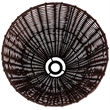 Meridian Furniture Kindred Brown Rattan Floor Lamp